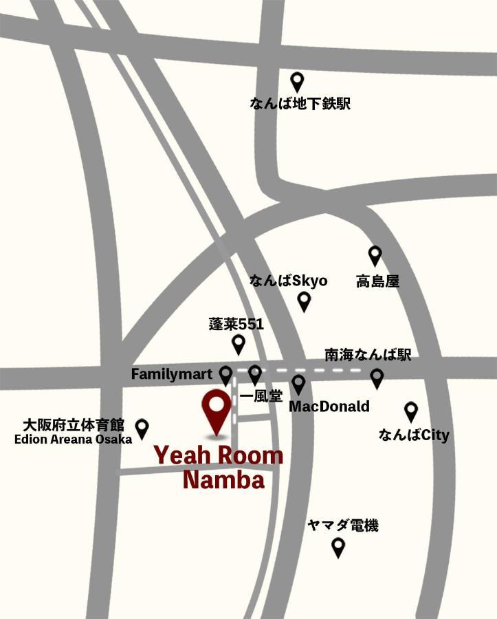 Yeah Room Namba Osaka Esterno foto
